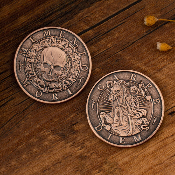 Memento Mori and Carpe Diem Commemorative Coin | Embrace Life with Purpose