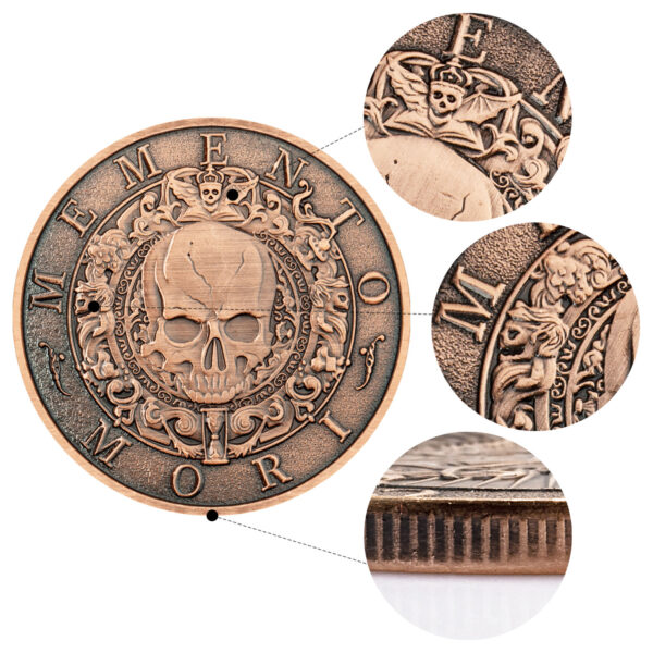 Memento Mori and Carpe Diem Commemorative Coin | Embrace Life with Purpose