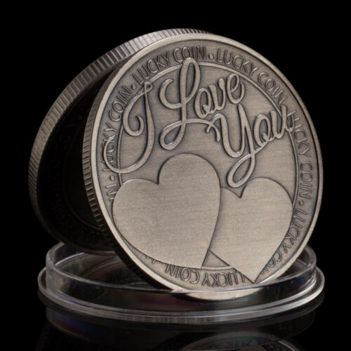 "I Love You" Themed Lucky Coin