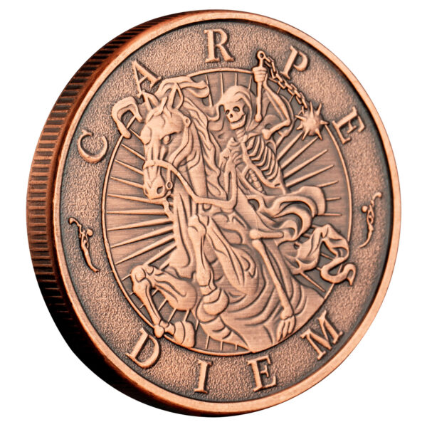 Memento Mori and Carpe Diem Commemorative Coin | Embrace Life with Purpose