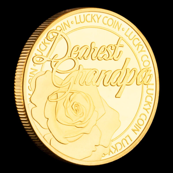 Dearest Grandpa Commemorative Coin | Honor Your Beloved Grandpa with Luck and Love