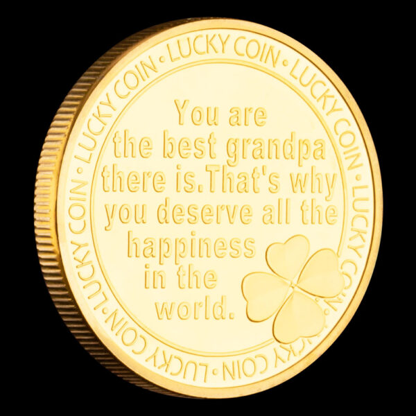 Dearest Grandpa Commemorative Coin | Honor Your Beloved Grandpa with Luck and Love