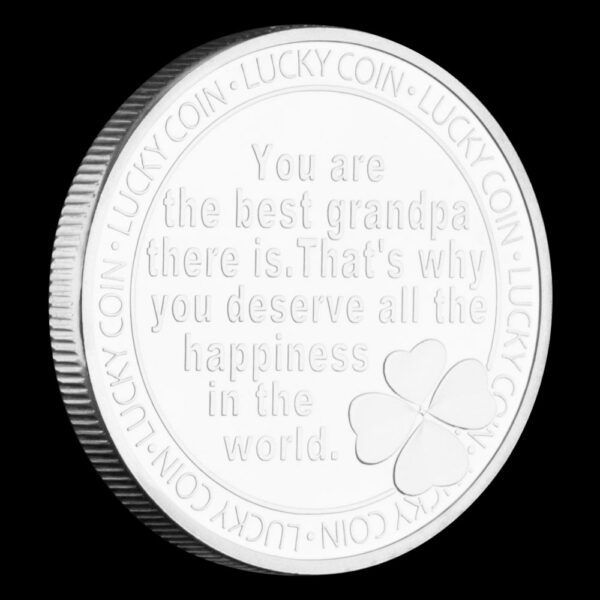 Dearest Grandpa Silver Plated Commemorative Coin