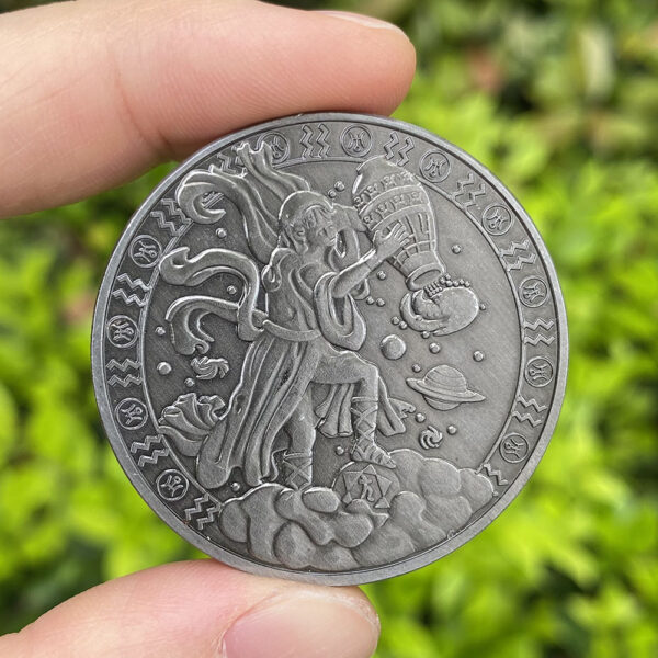 Aquarius Zodiac Commemorative Coin