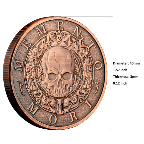Memento Mori and Carpe Diem Commemorative Coin | Embrace Life with Purpose