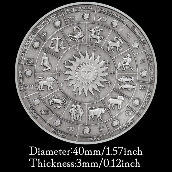 Aquarius Zodiac Commemorative Coin